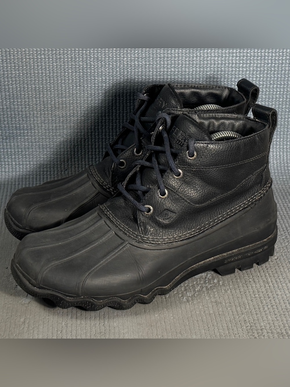 Sperry Men's Brewster Low Duck Boots Black/Black Size 7